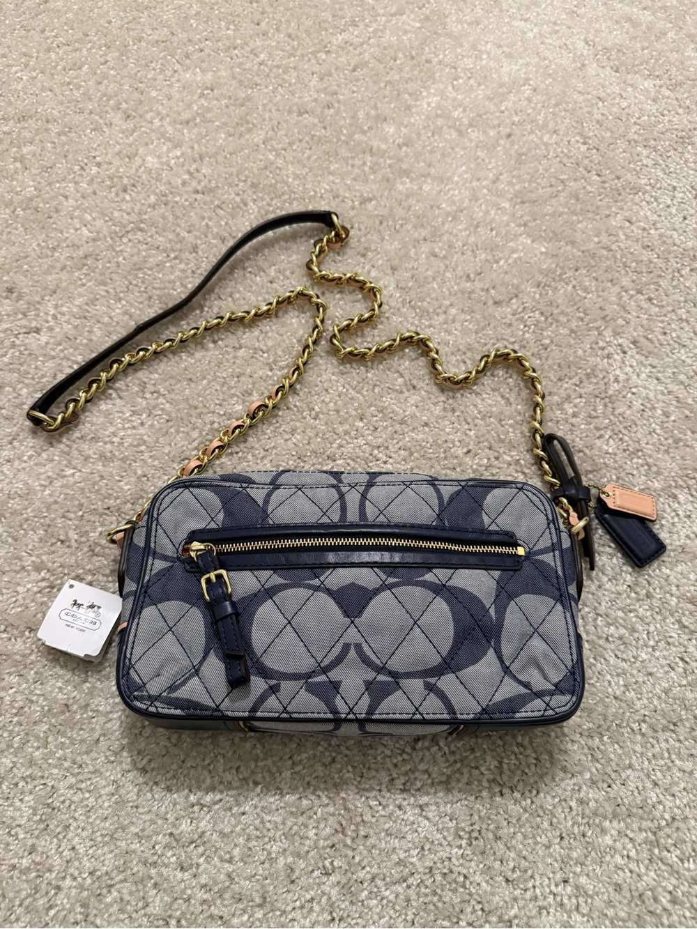 Coach Limited Edition Denim Signature Crossbody Bag NWT